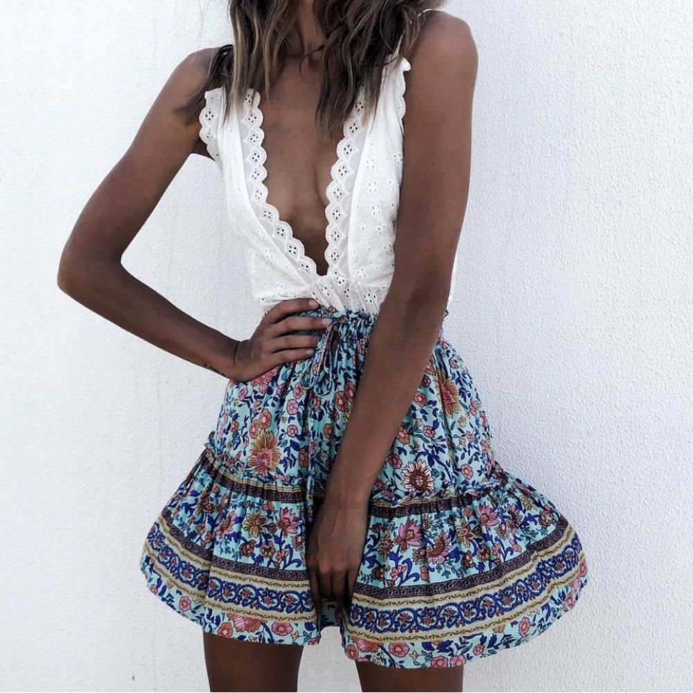 Floral print skirt set - Picture 4 of 11